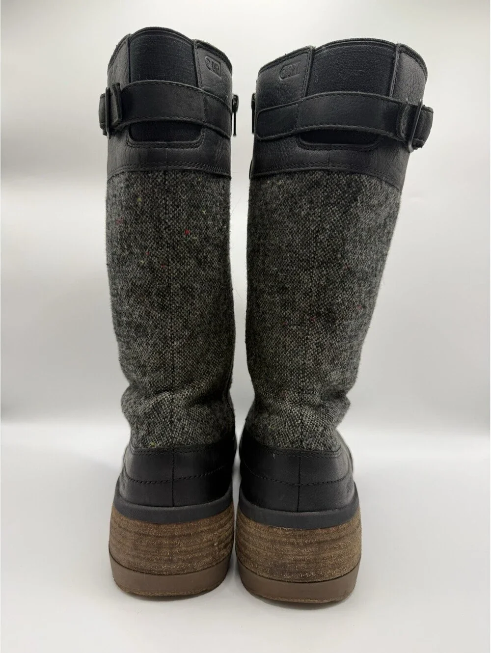 Merrell Boots Women's Size 10 Black Leather Wool Blend Winter J17878